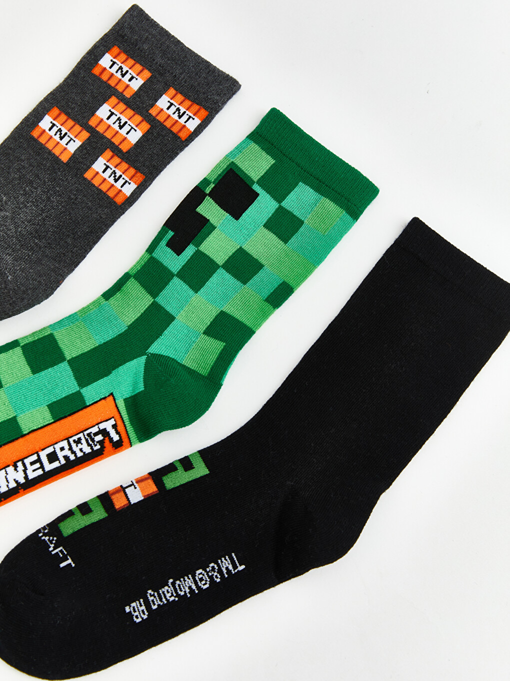 Minecraft Printed Boys' Ankle Socks 5 Pack-1