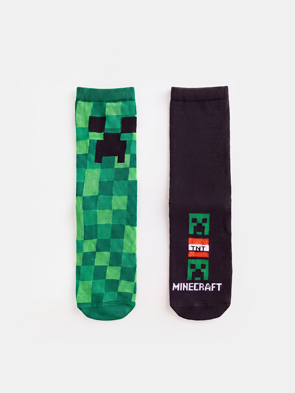 Karışık Minecraft Baskılı Erkek Çocuk Soket Çorap 5'li-1