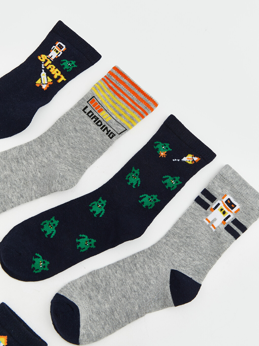 Patterned Boys' Ankle Socks 7 Pack-1