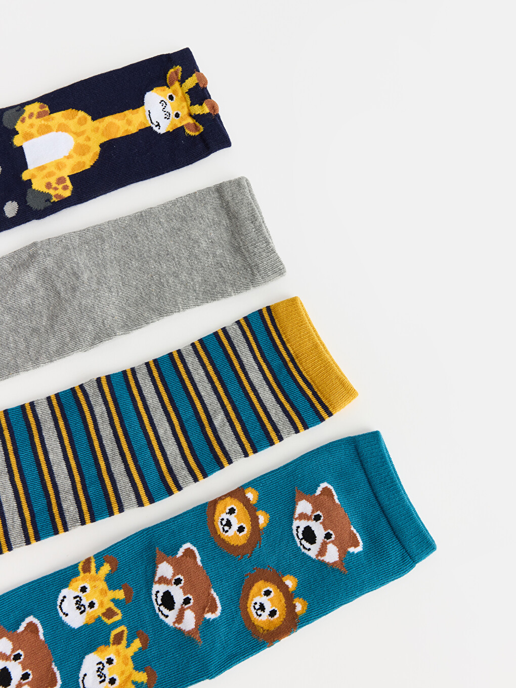 Patterned Boys' Ankle Socks 7 Pack-1