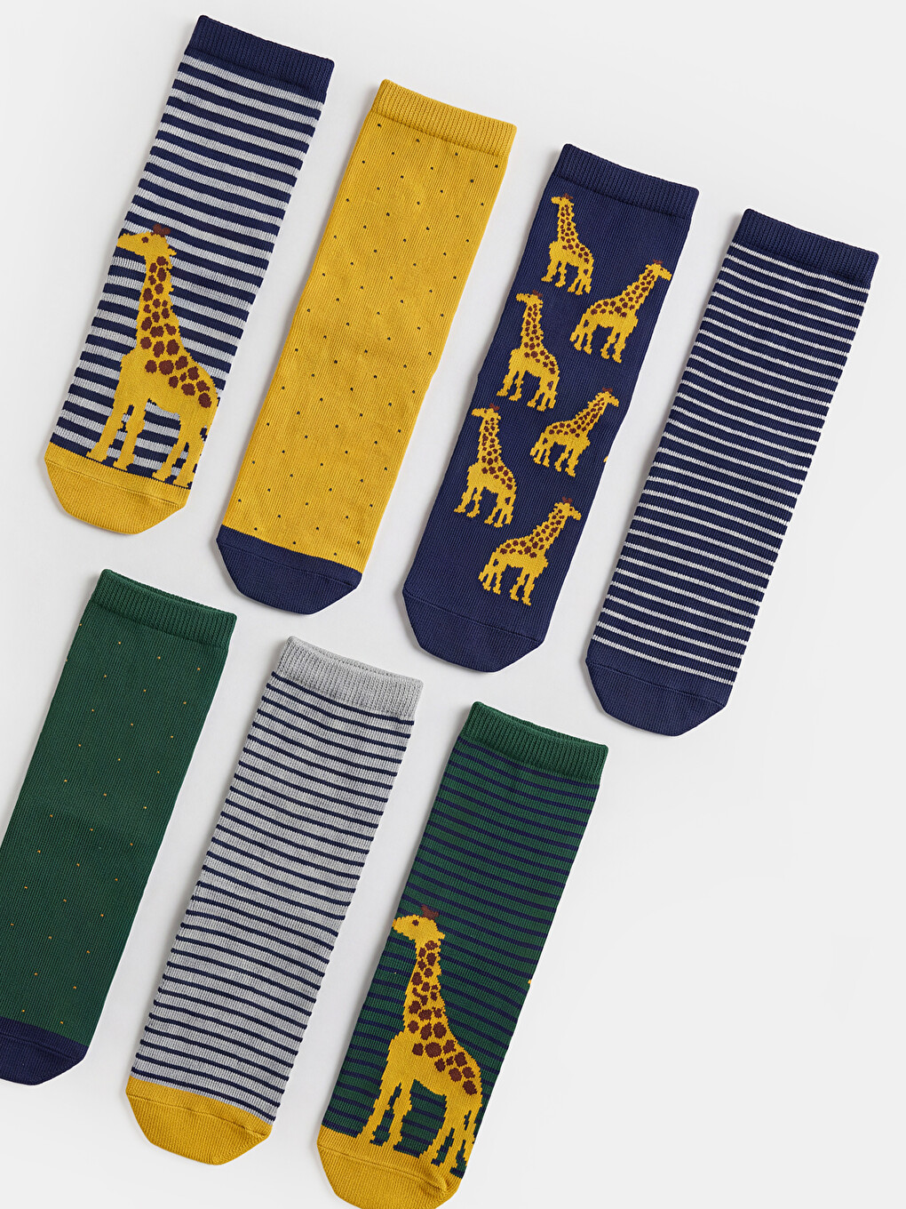 Patterned Boys' Socks 7 Pack-1