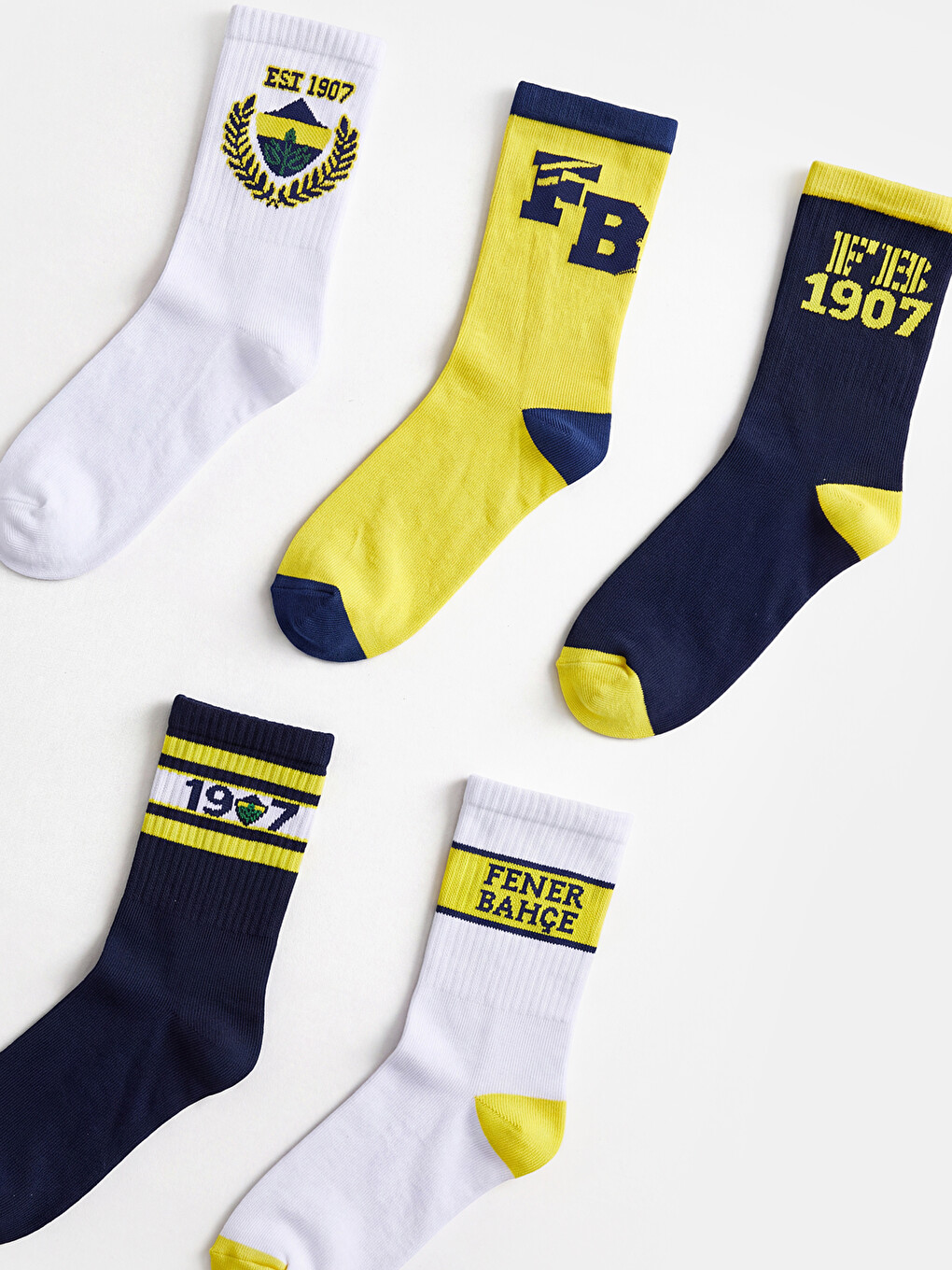 Fenerbahçe Boys' Ankle Socks 5 Pack-1