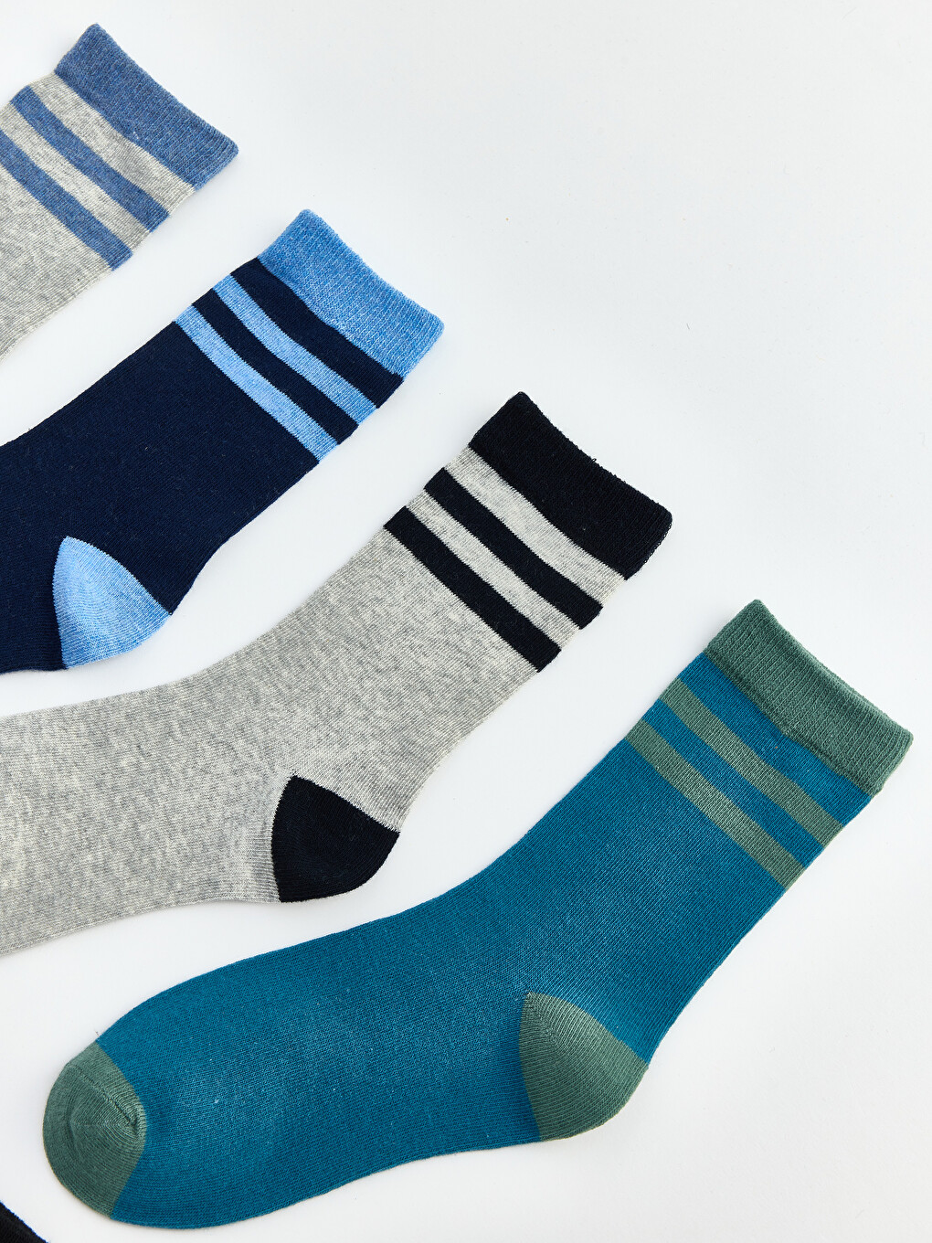 Striped Boys' Ankle Socks 7 Pack-1