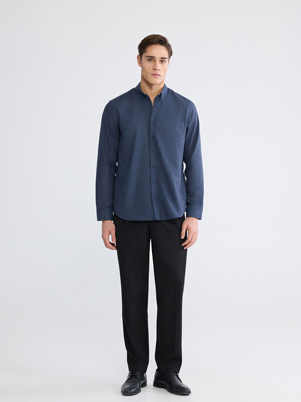 İndigo Regular Fit Erkek Gömlek-1