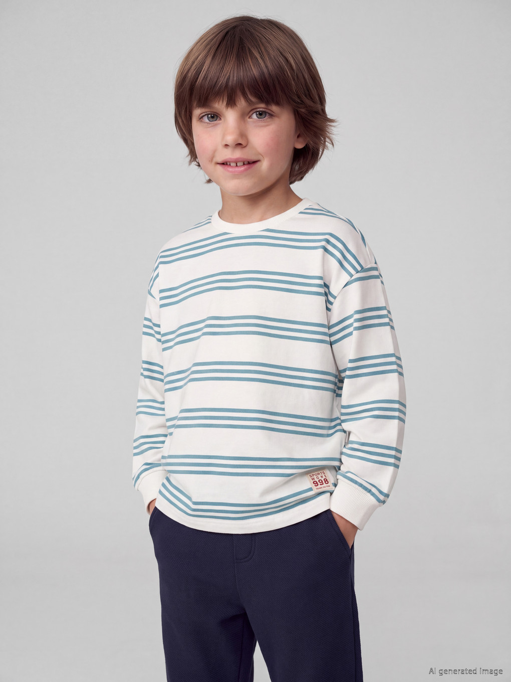 Striped Boys' T-shirt-1