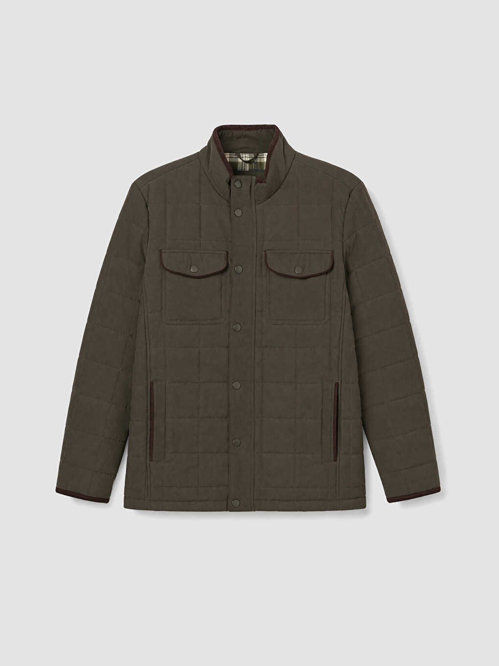 Man Khaki Puffer Coat-4