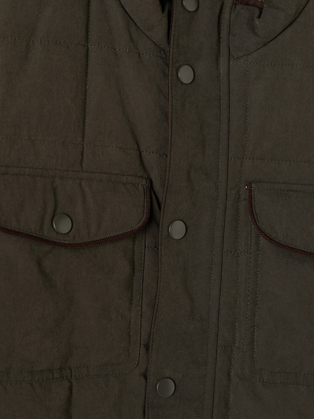 Man Khaki Puffer Coat-6