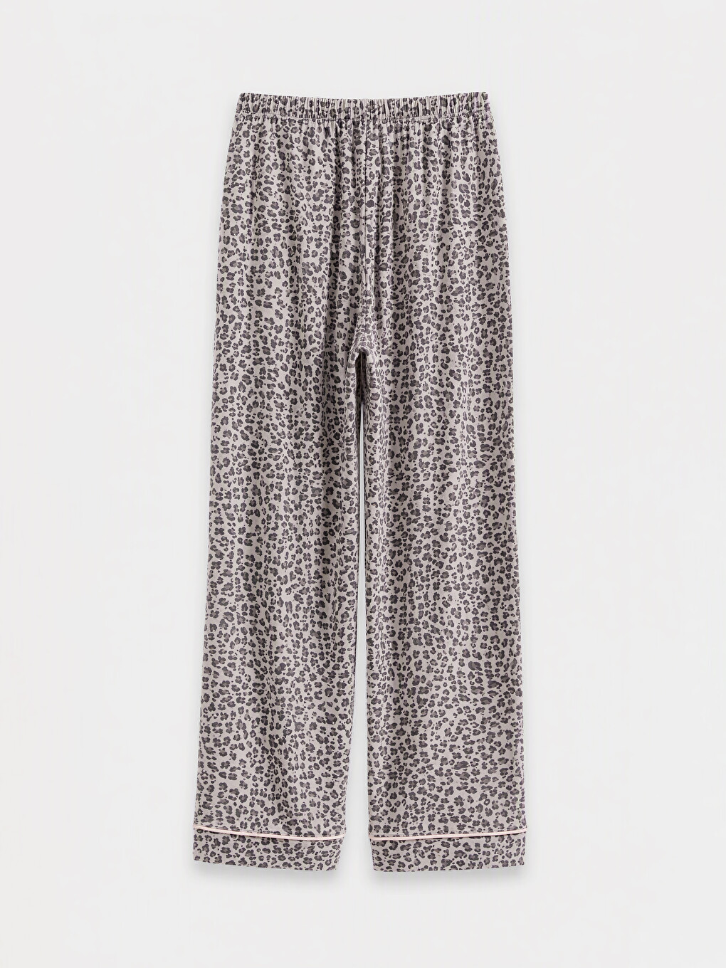 Leopar Desenli Kadife Kadın Pijama Takımı-7