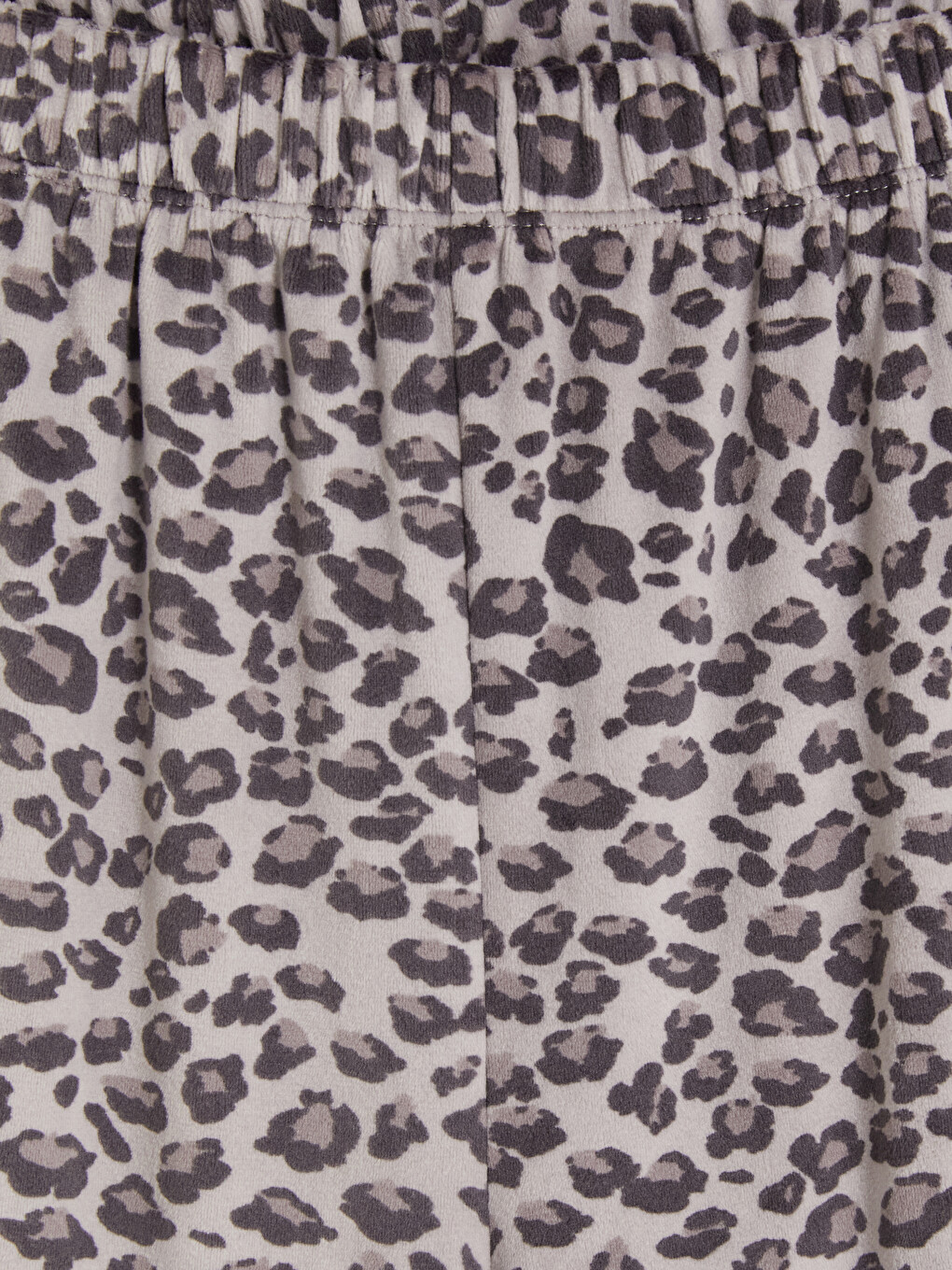 Leopar Desenli Kadife Kadın Pijama Takımı-9