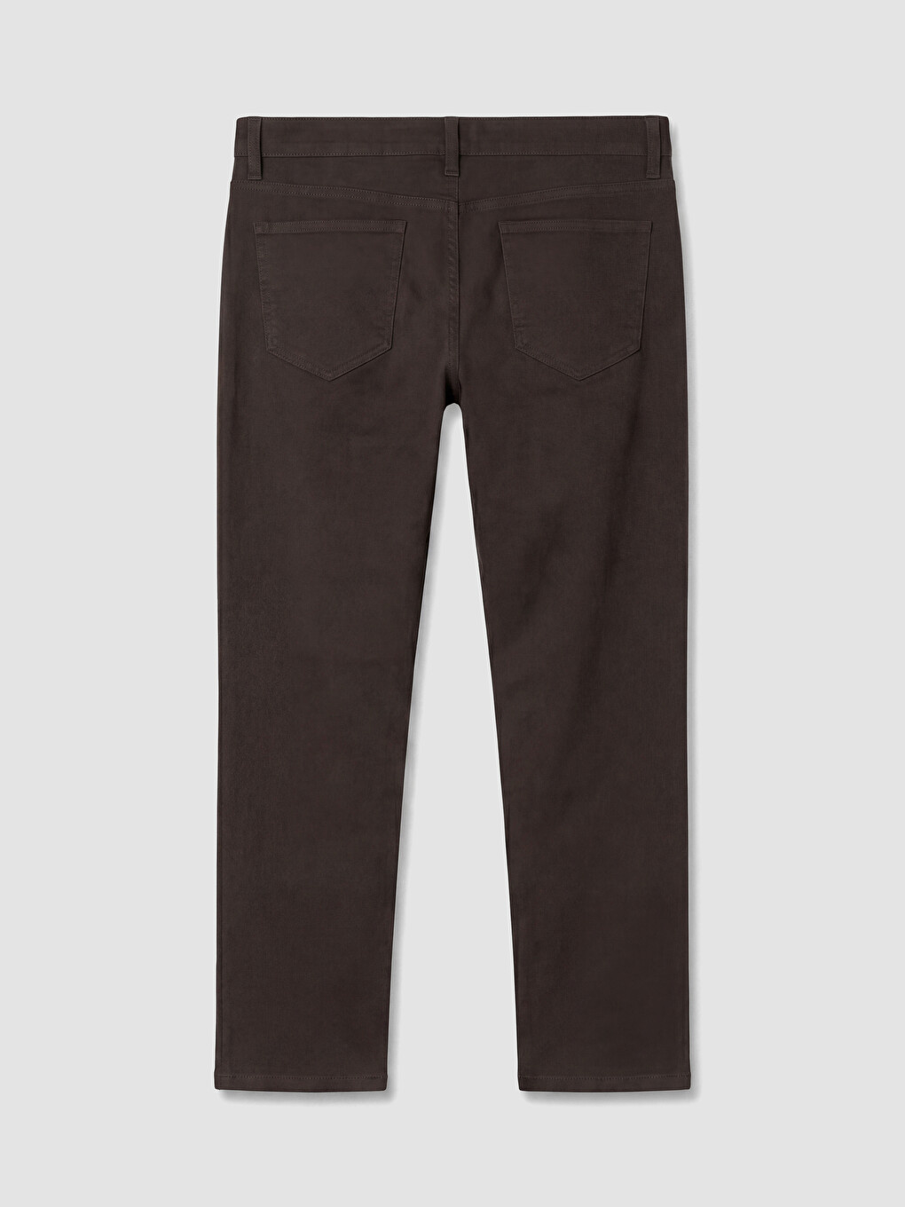 Kahverengi Slim Fit Gabardin Erkek Chino Pantolon-5