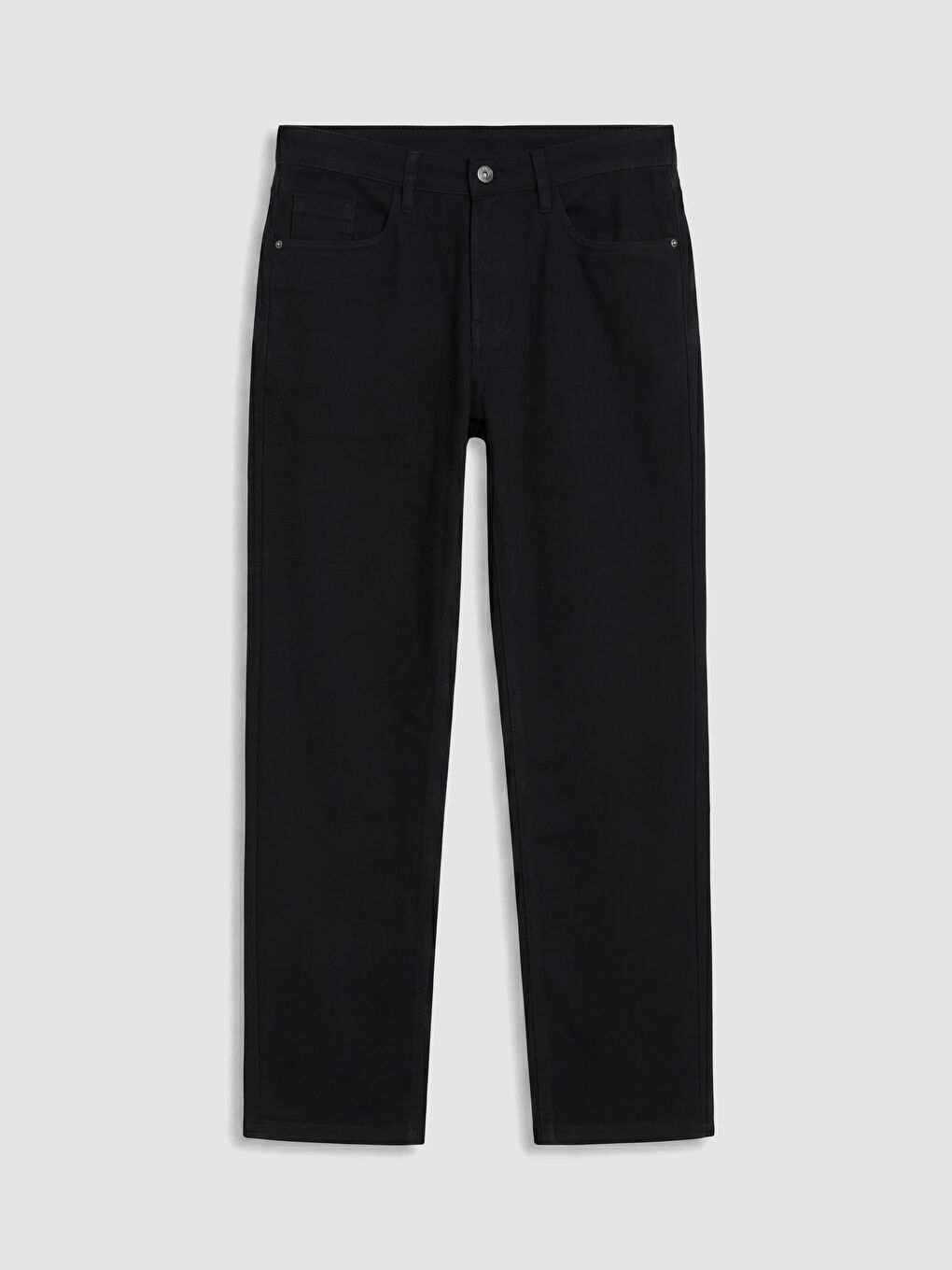 Siyah Slim Fit Gabardin Erkek Chino Pantolon