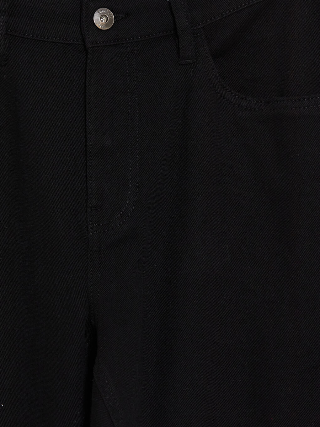 Siyah Slim Fit Gabardin Erkek Chino Pantolon-1