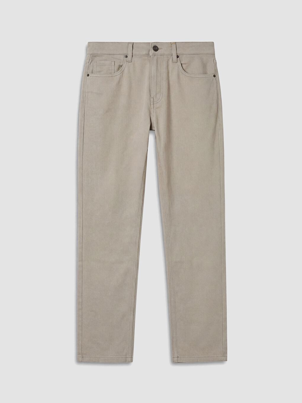 Bej Slim Fit Gabardin Erkek Chino Pantolon-3