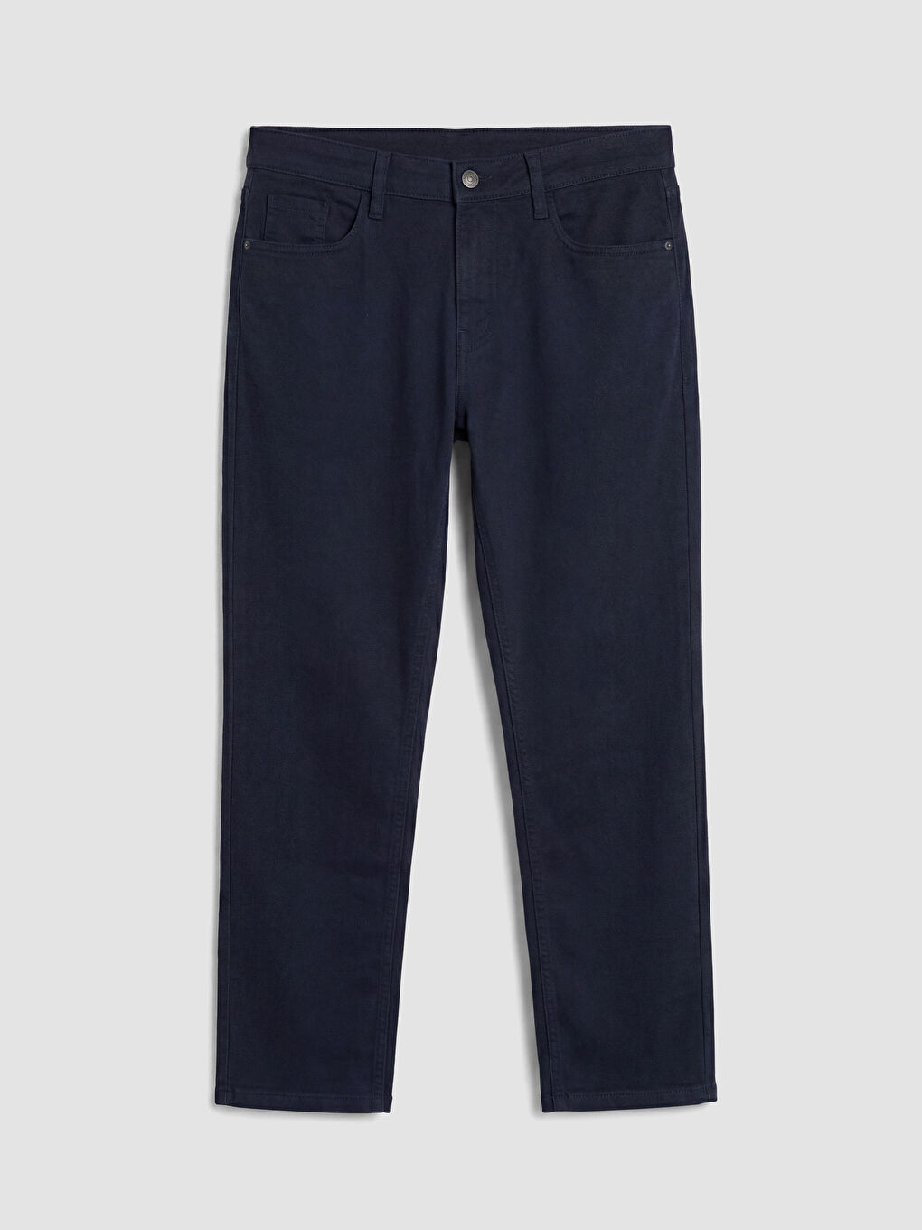 Lacivert Slim Fit Gabardin Erkek Chino Pantolon