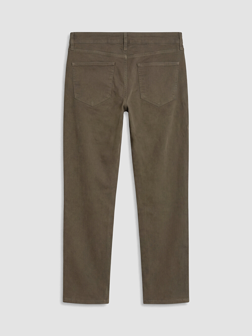Kahverengi Slim Fit Gabardin Erkek Chino Pantolon-5
