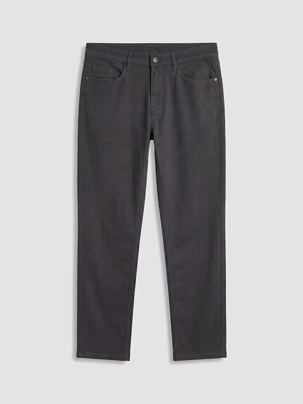 Antrasit Slim Fit Gabardin Erkek Chino Pantolon