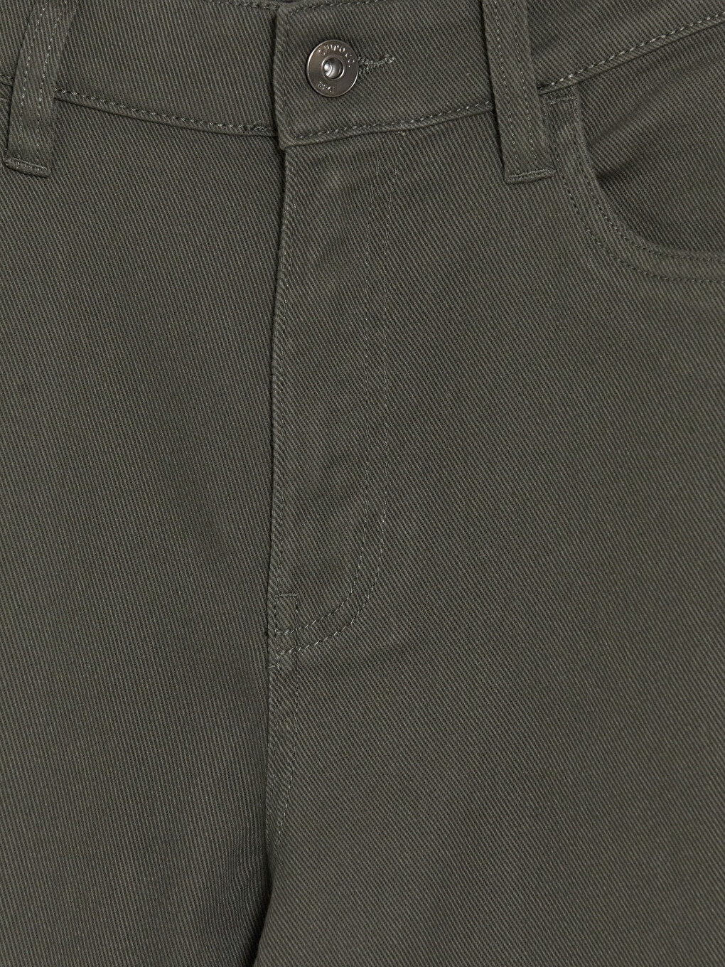 Haki Slim Fit Gabardin Erkek Chino Pantolon-3