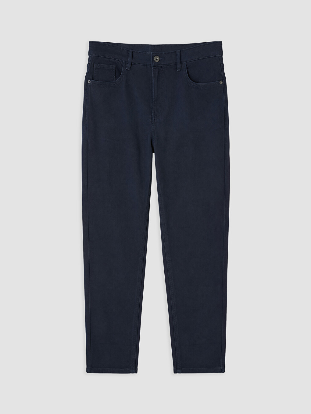 Lacivert Slim Fit Gabardin Erkek Chino Pantolon-3