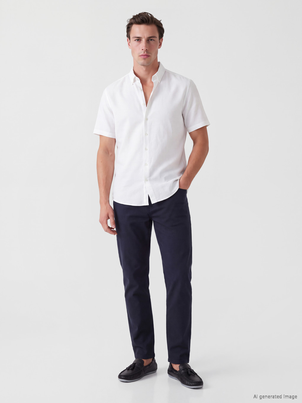 Chino Pantalone Od Kepera Uskog Kroja Za Muškarce