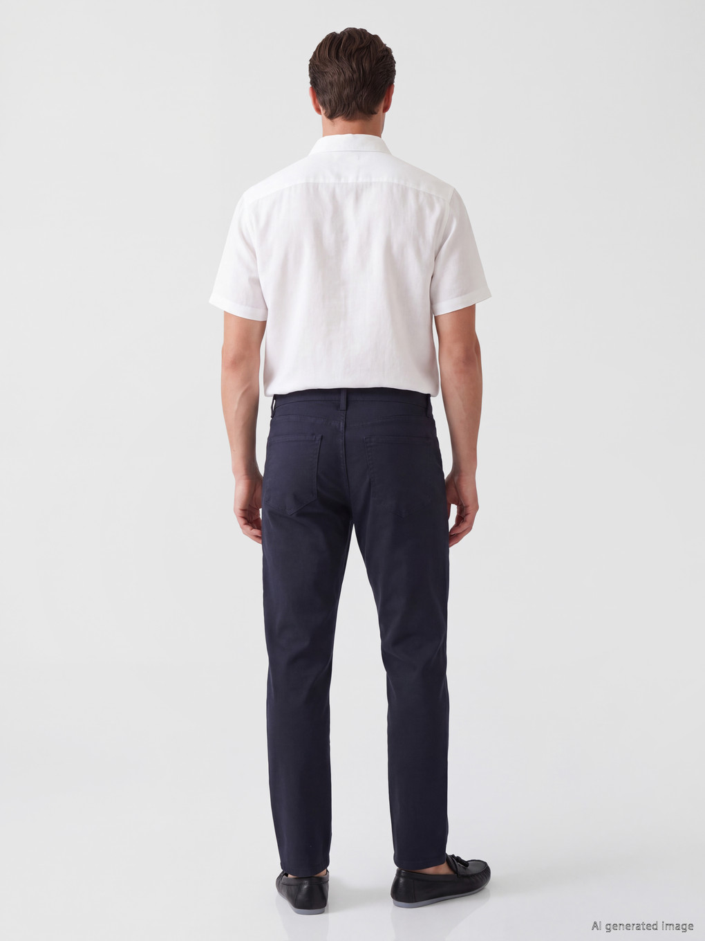 Chino Pantalone Od Kepera Uskog Kroja Za Muškarce-3