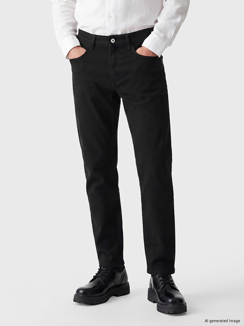Uske Gabardinske Muške Chino Pantalone-1