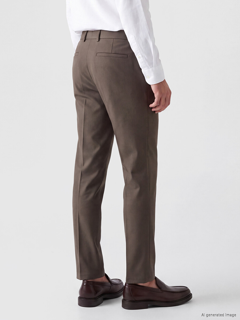 Haki Slim Fit Erkek Chino Pantolon-2