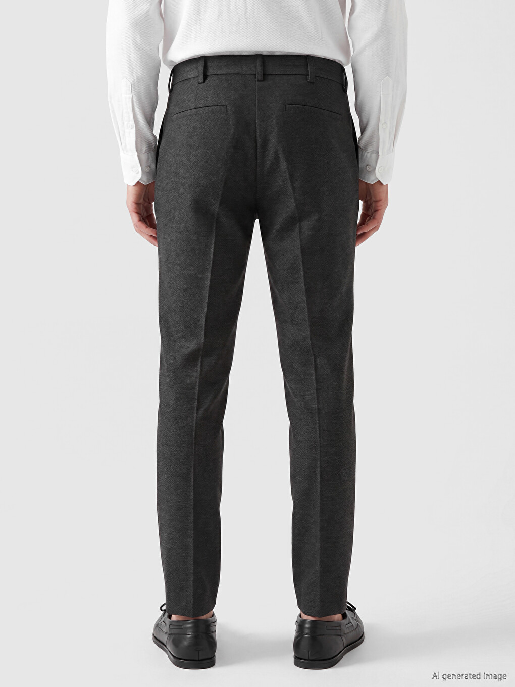 Antrasit Slim Fit Erkek Chino Pantolon-3