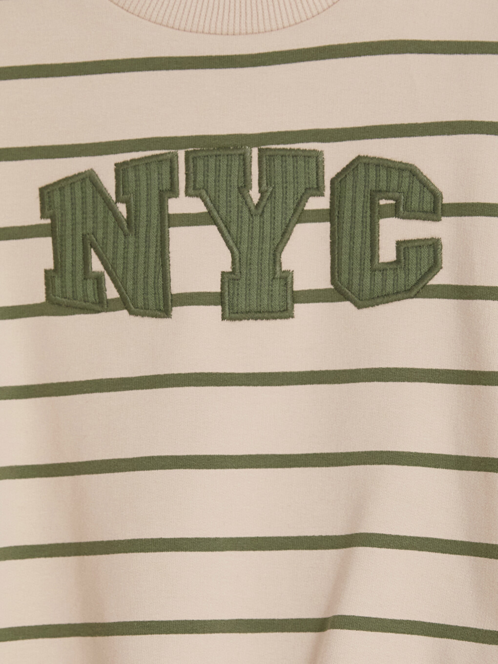 Çizgili Nyc Nakışlı Erkek Bebek Takım-6