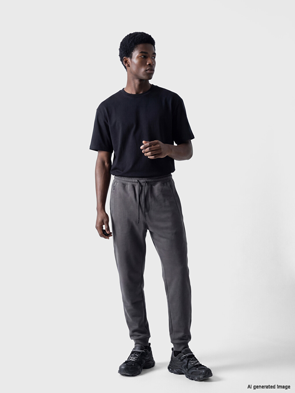 Man Anthracite Sweatpants-1