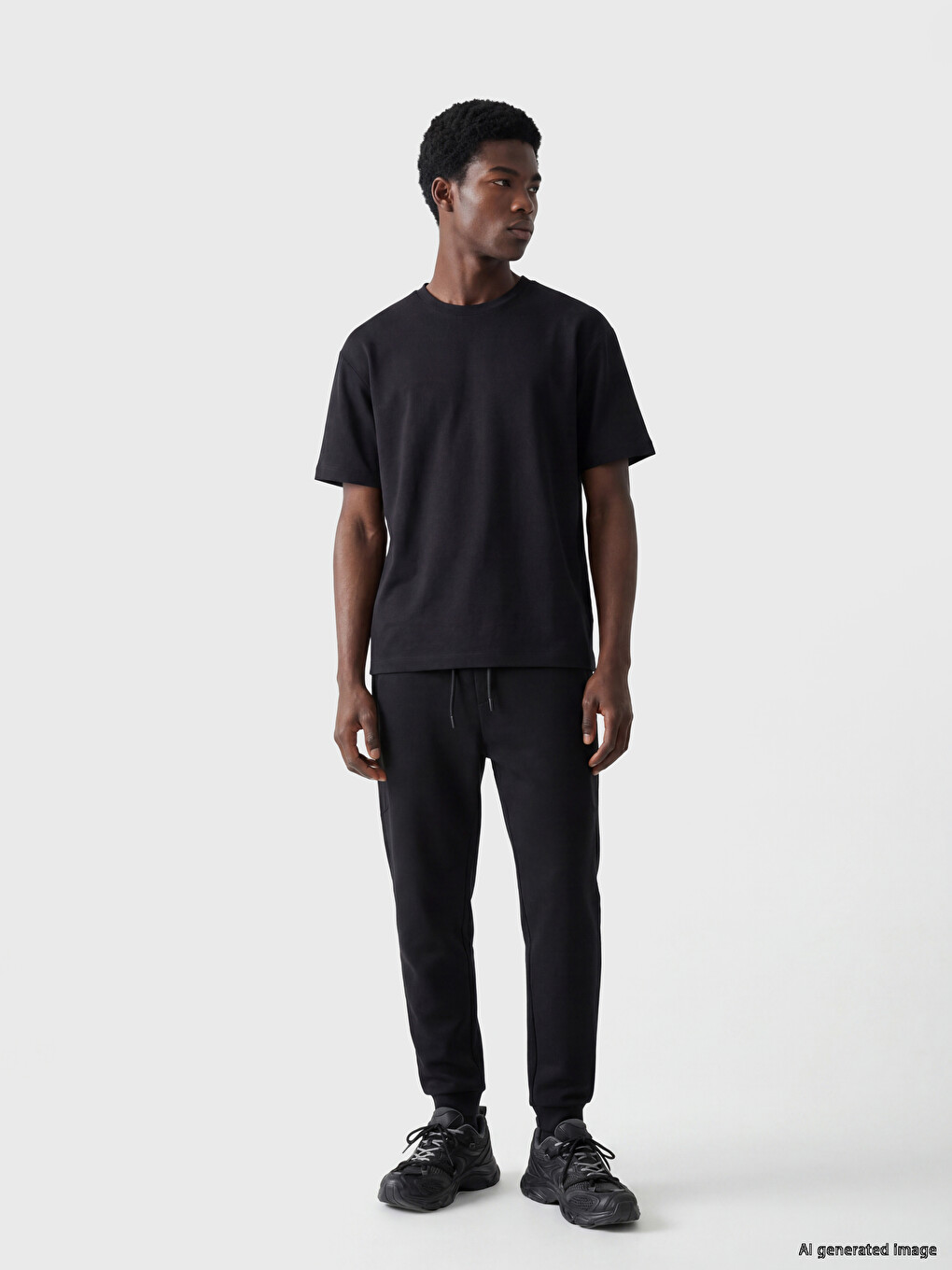 Man Black Sweatpants-1