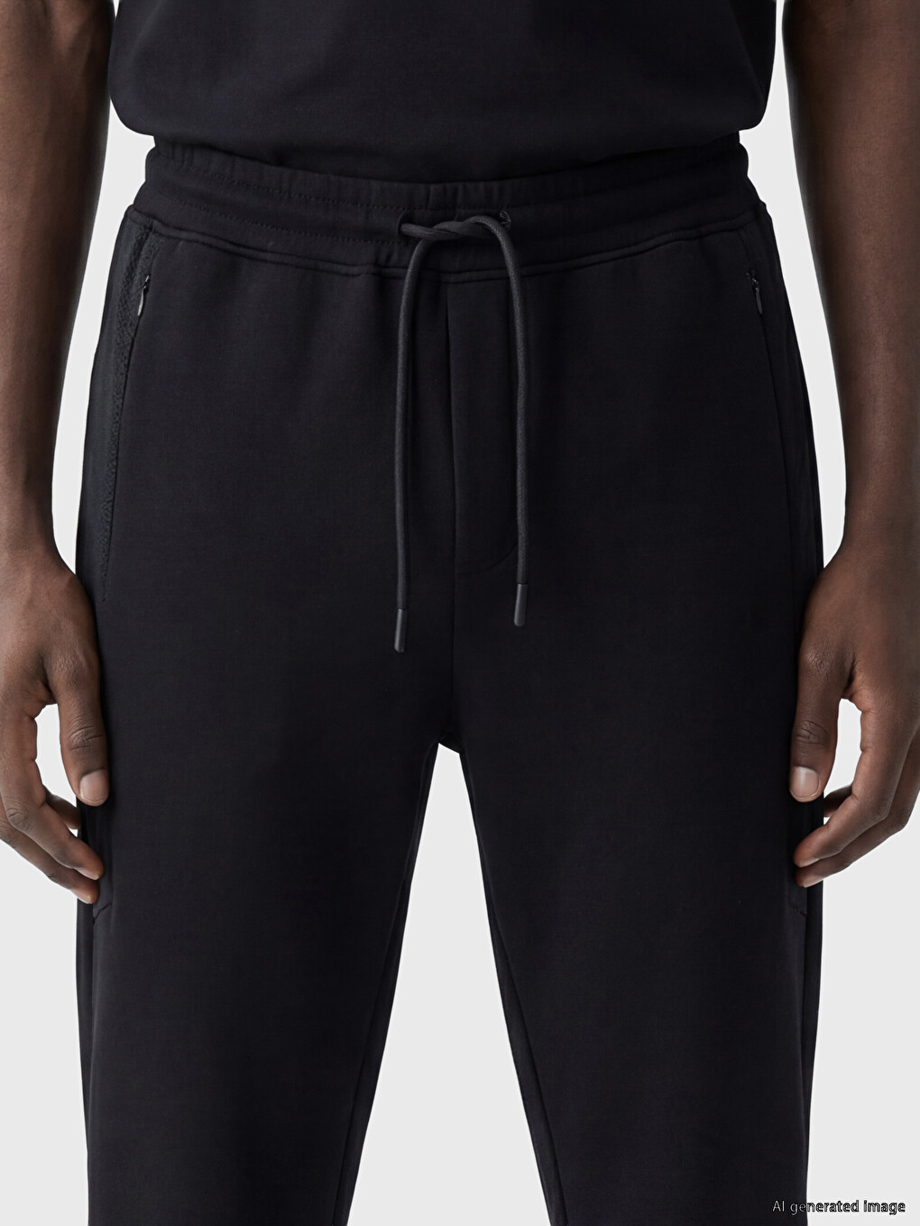 Man Black Sweatpants-2