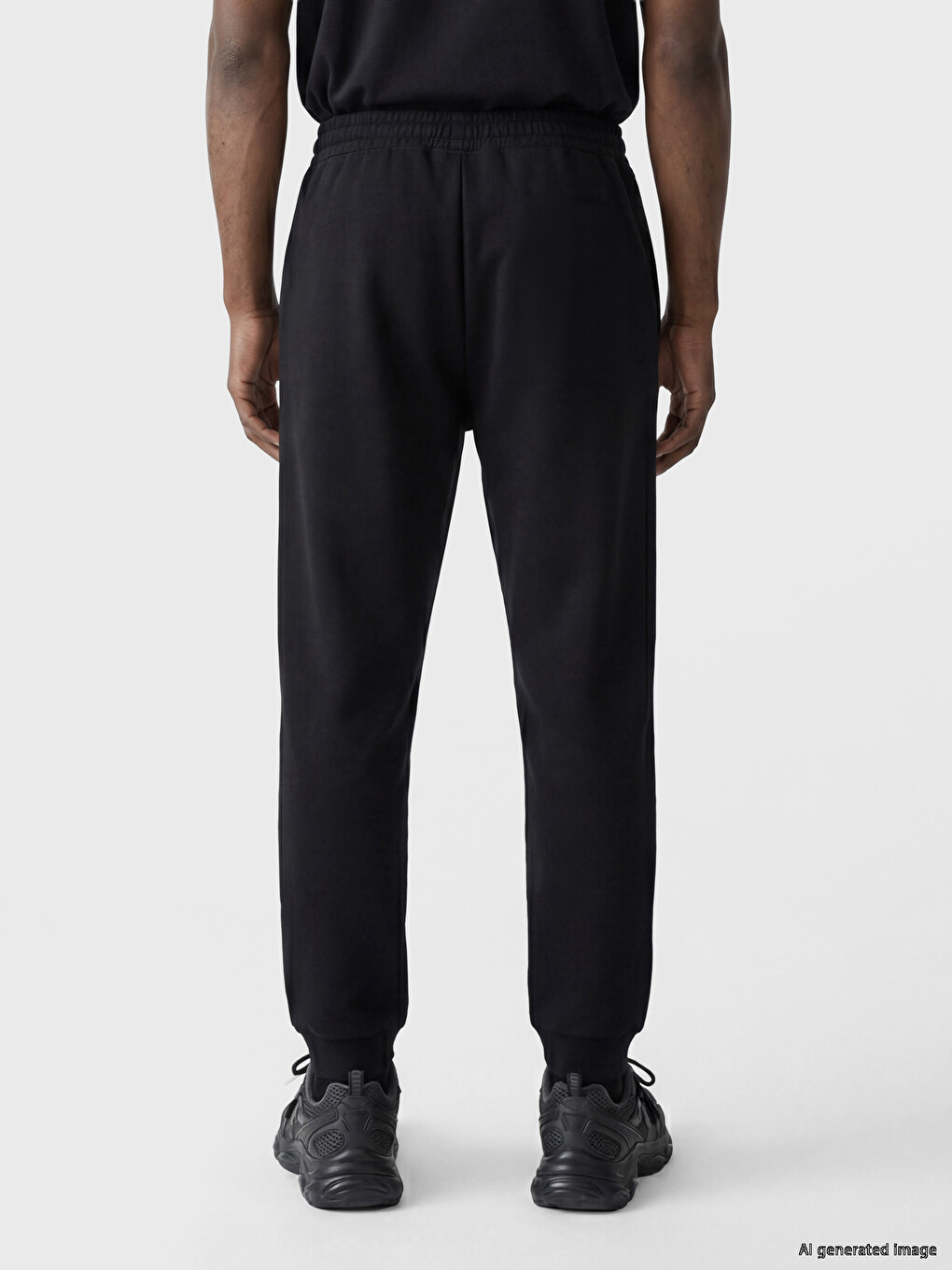 Man Black Sweatpants-3