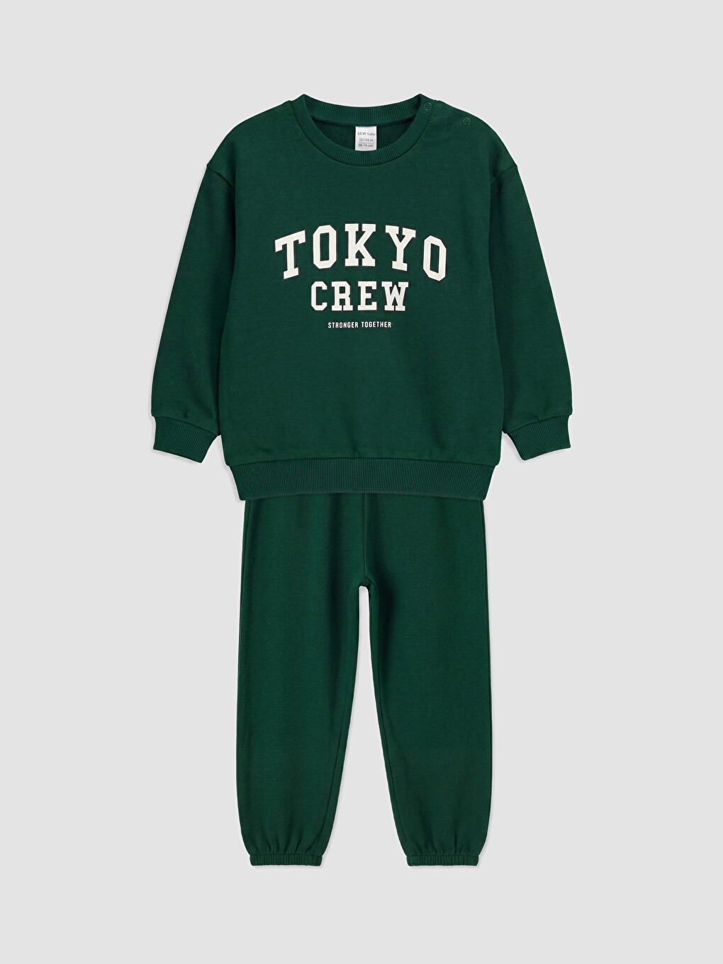 Yeşil Tokyo Baskılı Erkek Bebek Takım