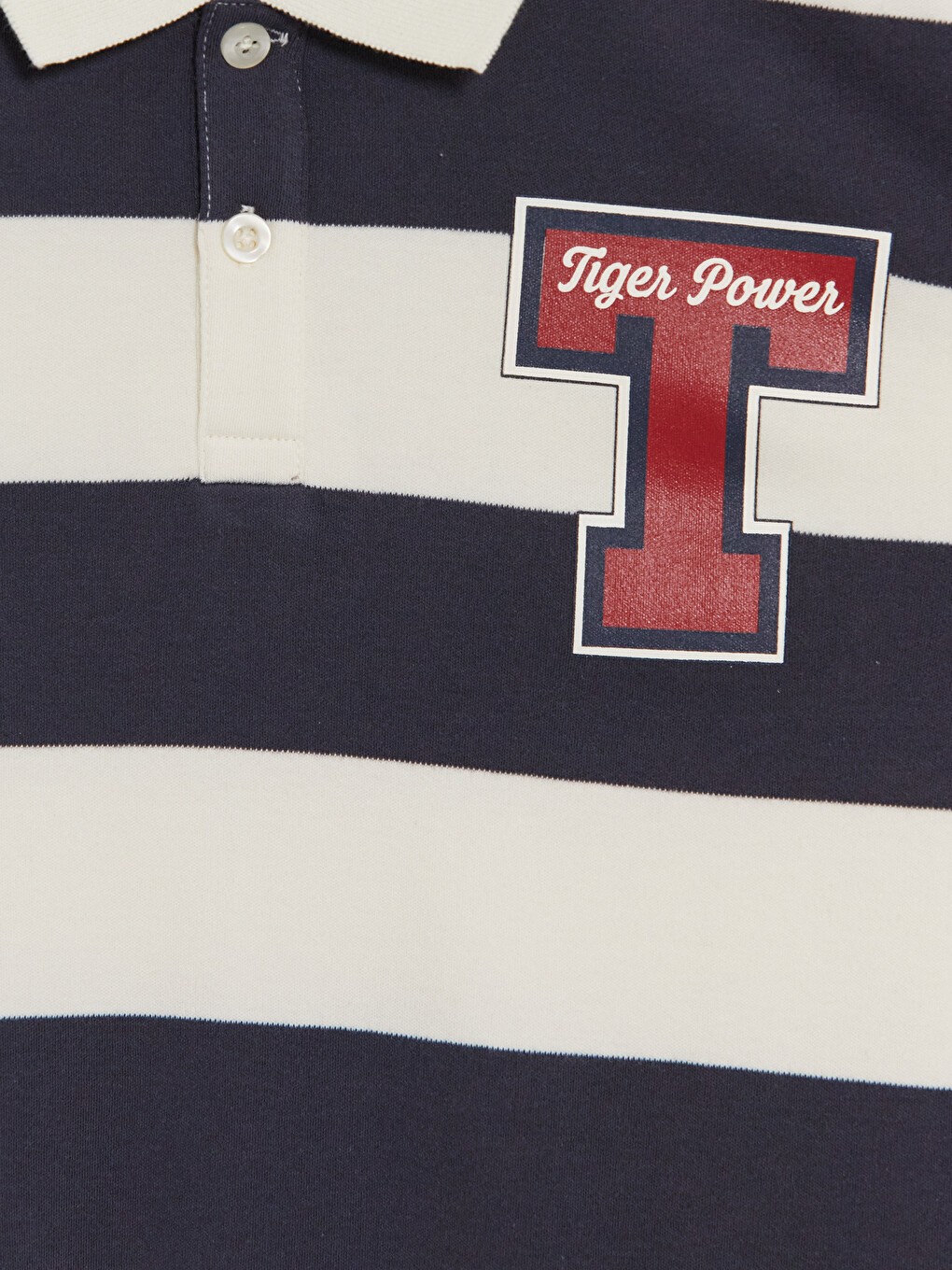 Polo Collar Striped Boys' T-shirt-1