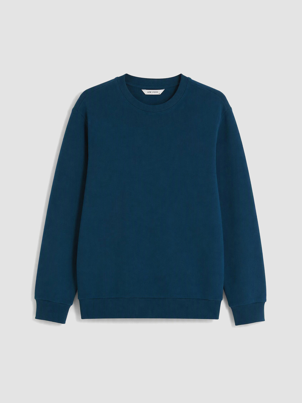 Petrol Bisiklet Yaka Erkek Sweatshirt