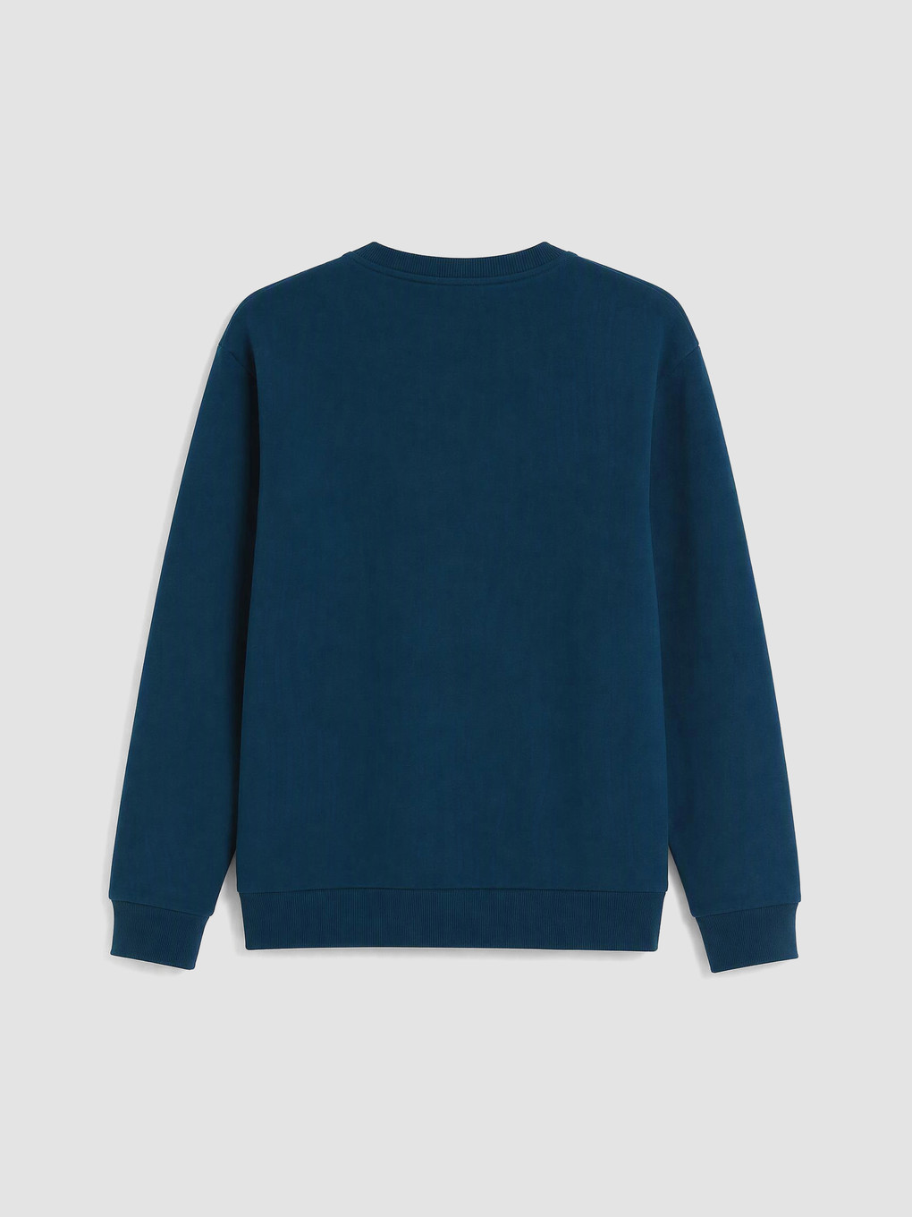 Petrol Bisiklet Yaka Erkek Sweatshirt-2