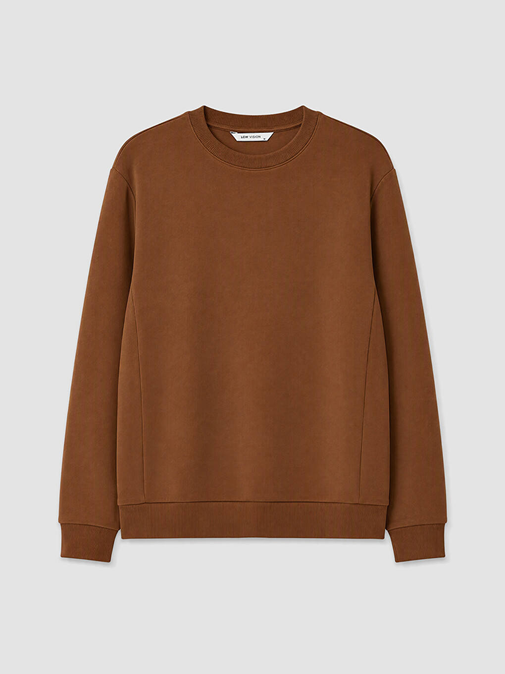Man Brown Sweatshirt