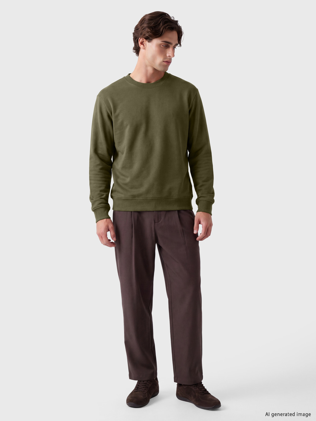 Crew Neck Men's Sweatshirt-1