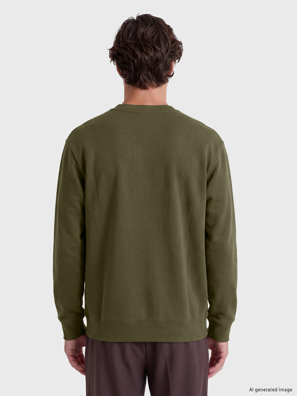 Crew Neck Men's Sweatshirt-3