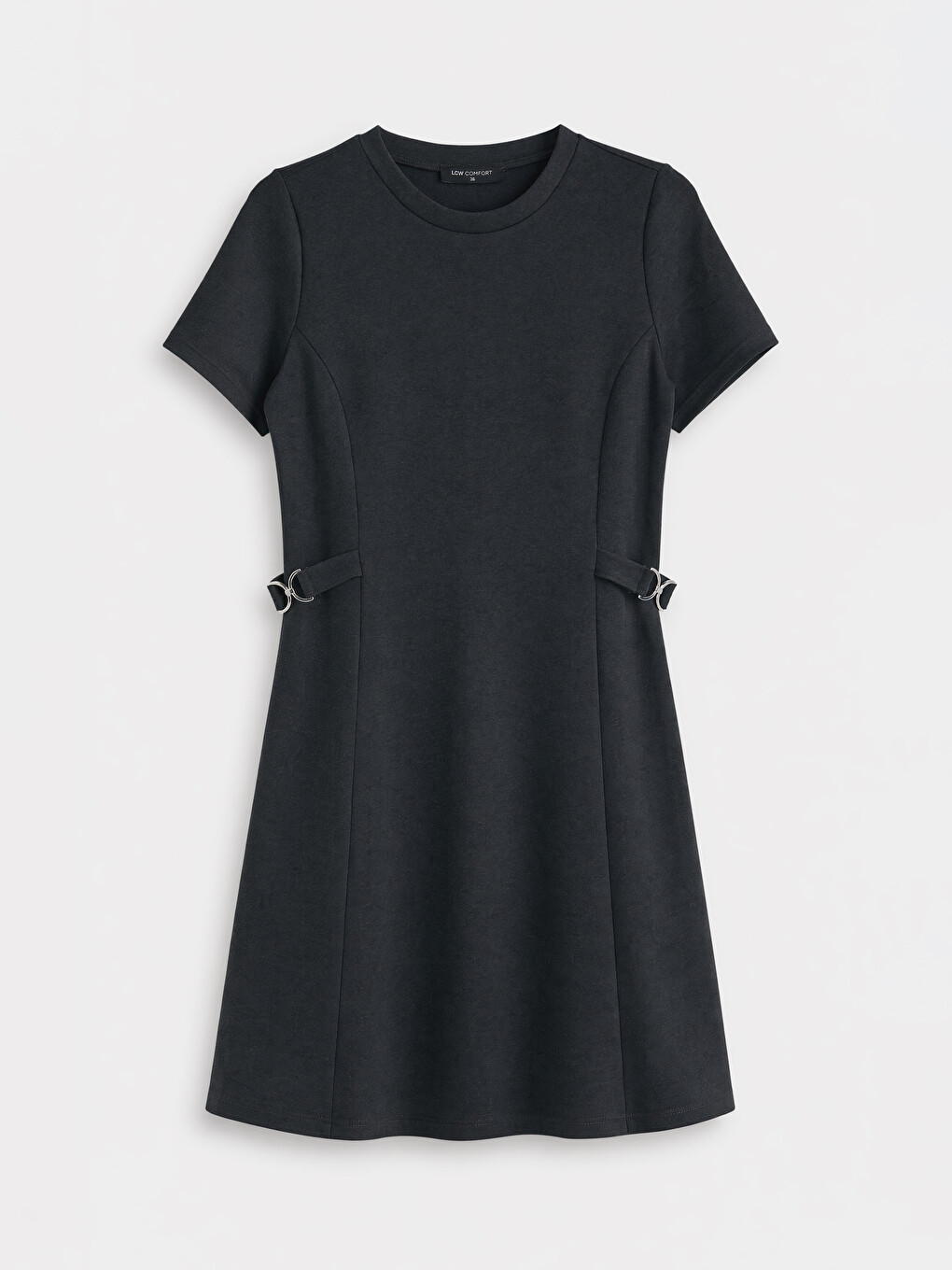 Rochie Mini Cu Detaliu De Curea Decorativă-3