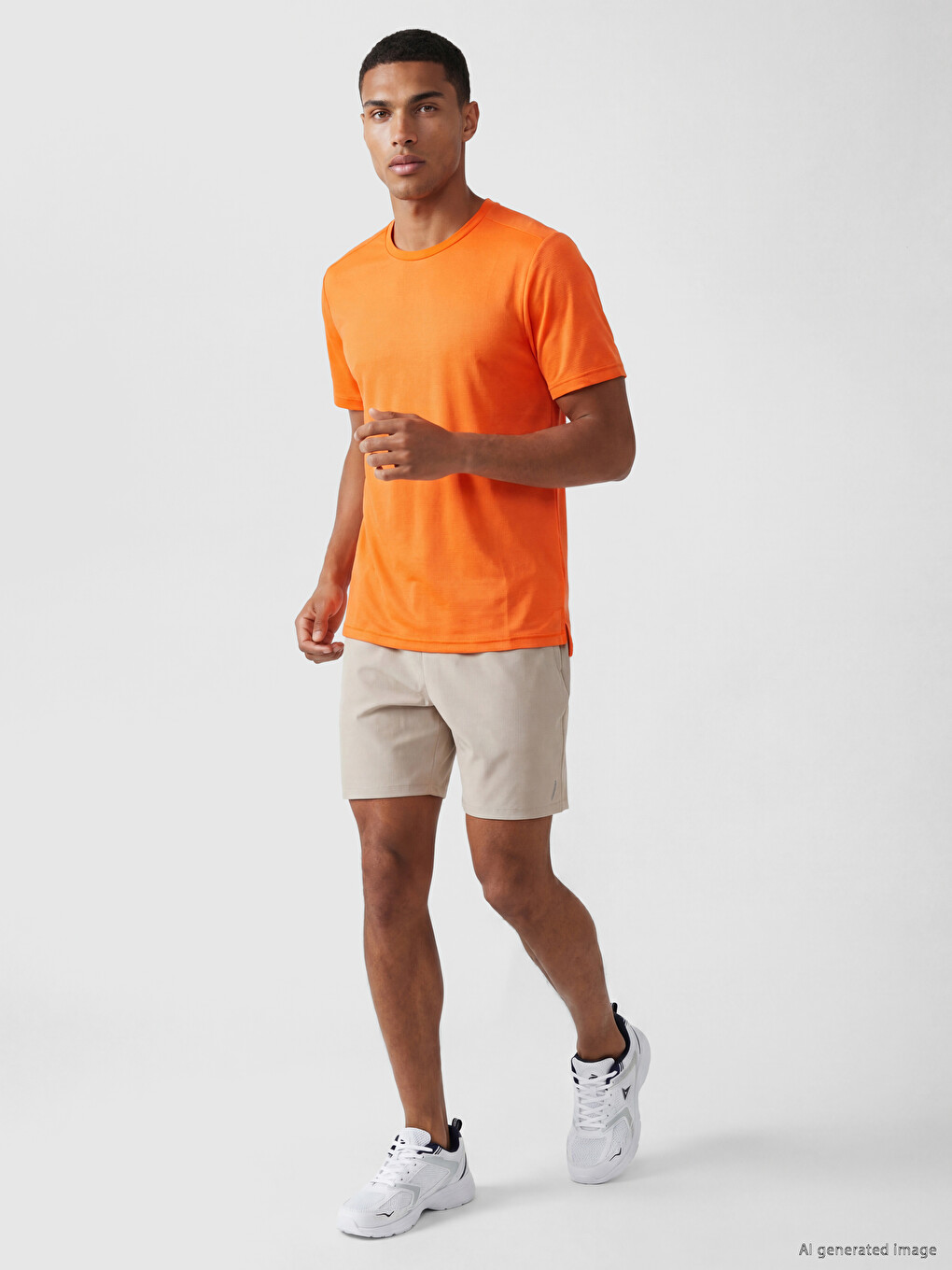 T-shirt De Sport Pour Homme À Col Rond-1