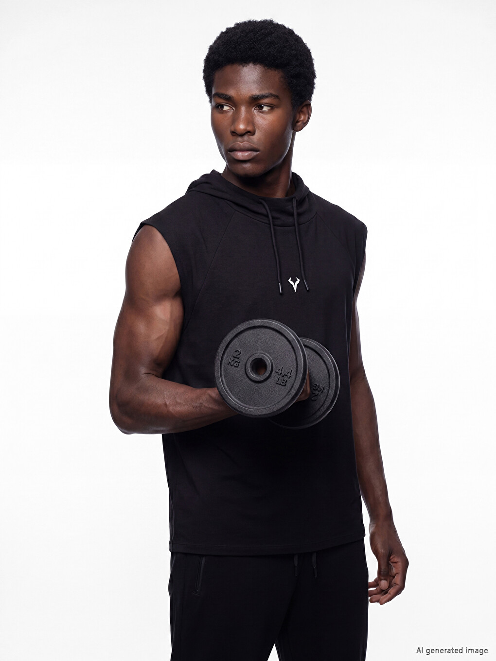 Hooded Men's Athletic Tank Top
