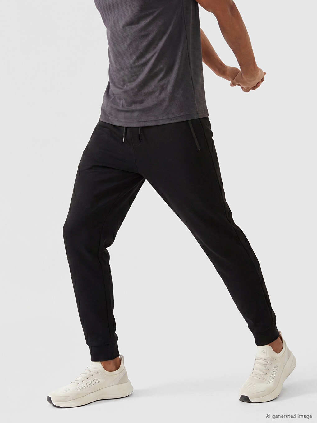 Siyah Regular Fit Erkek Jogger Eşofman Altı