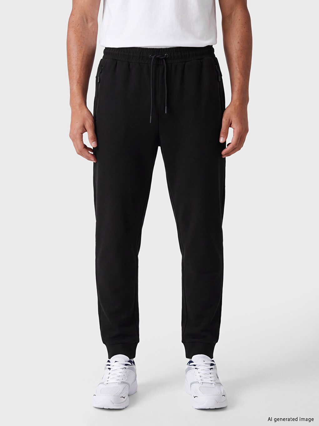Pantaloni De Trening Jogger Bărbați Croială Regular-1