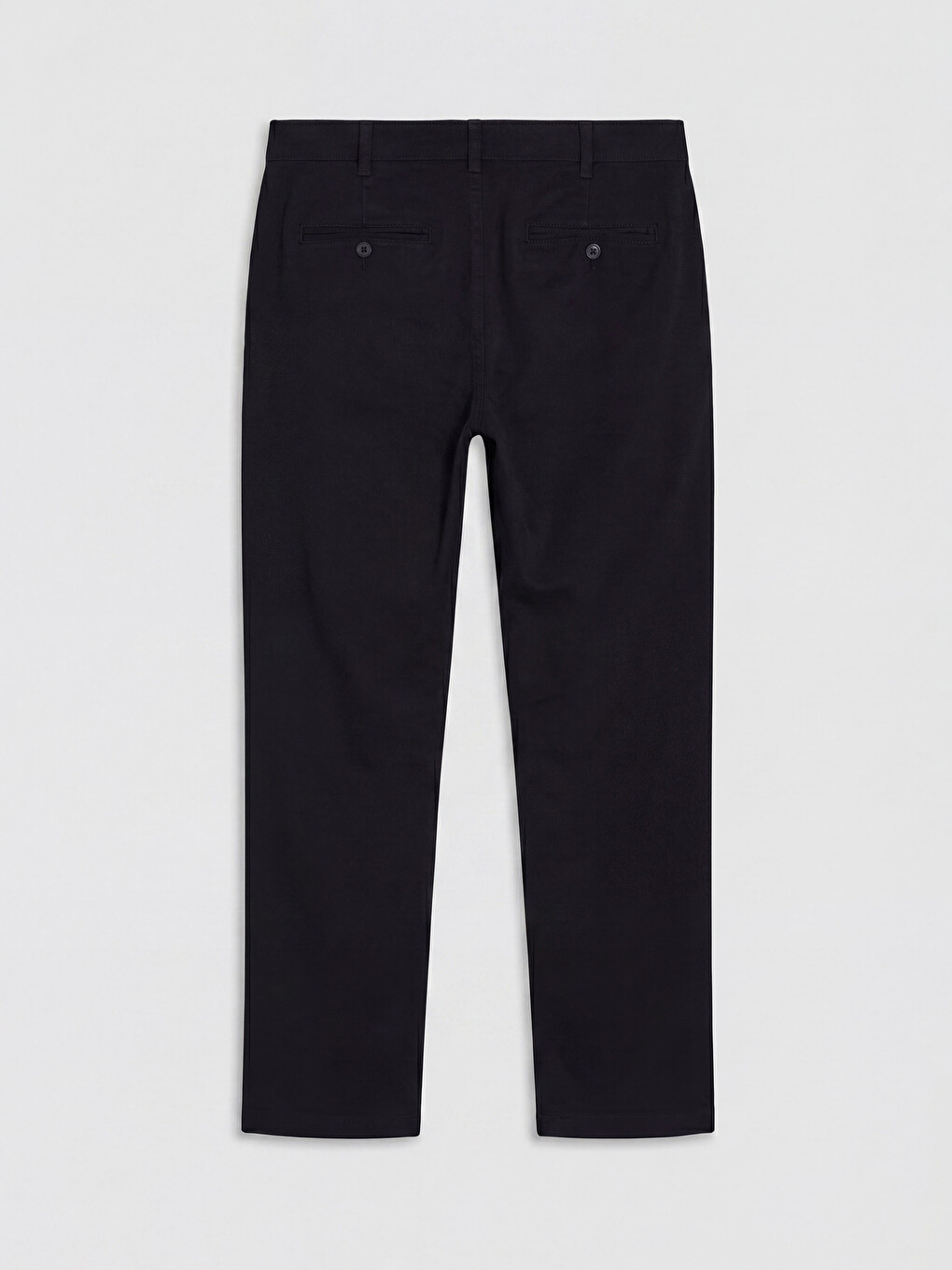 Siyah Regular Fit Gabardin Erkek Chino Pantolon-4