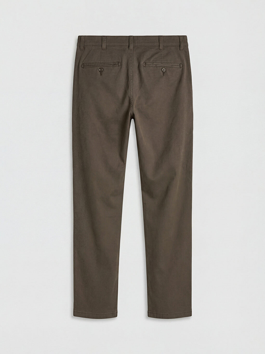 Kahverengi Regular Fit Gabardin Erkek Chino Pantolon-5