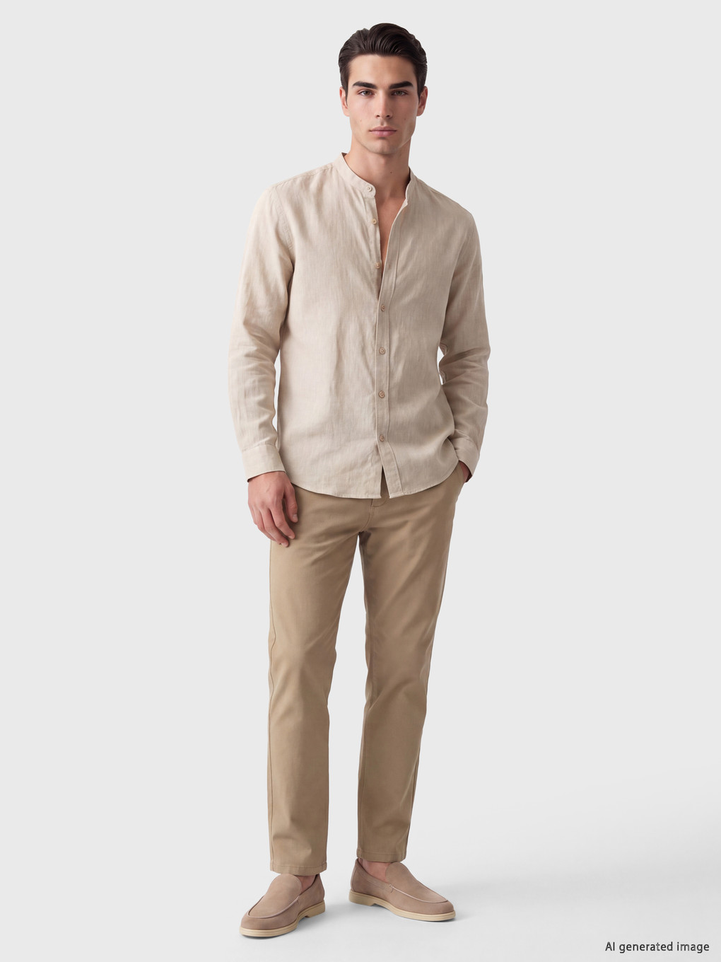 Regular Fit Erkek Chino Pantolon-1