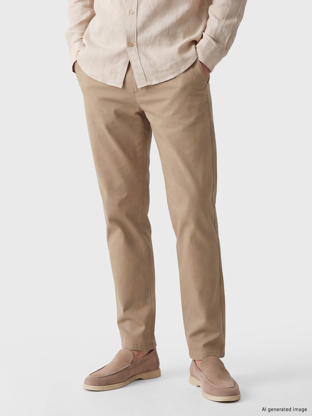 Regular Fit Erkek Chino Pantolon-2