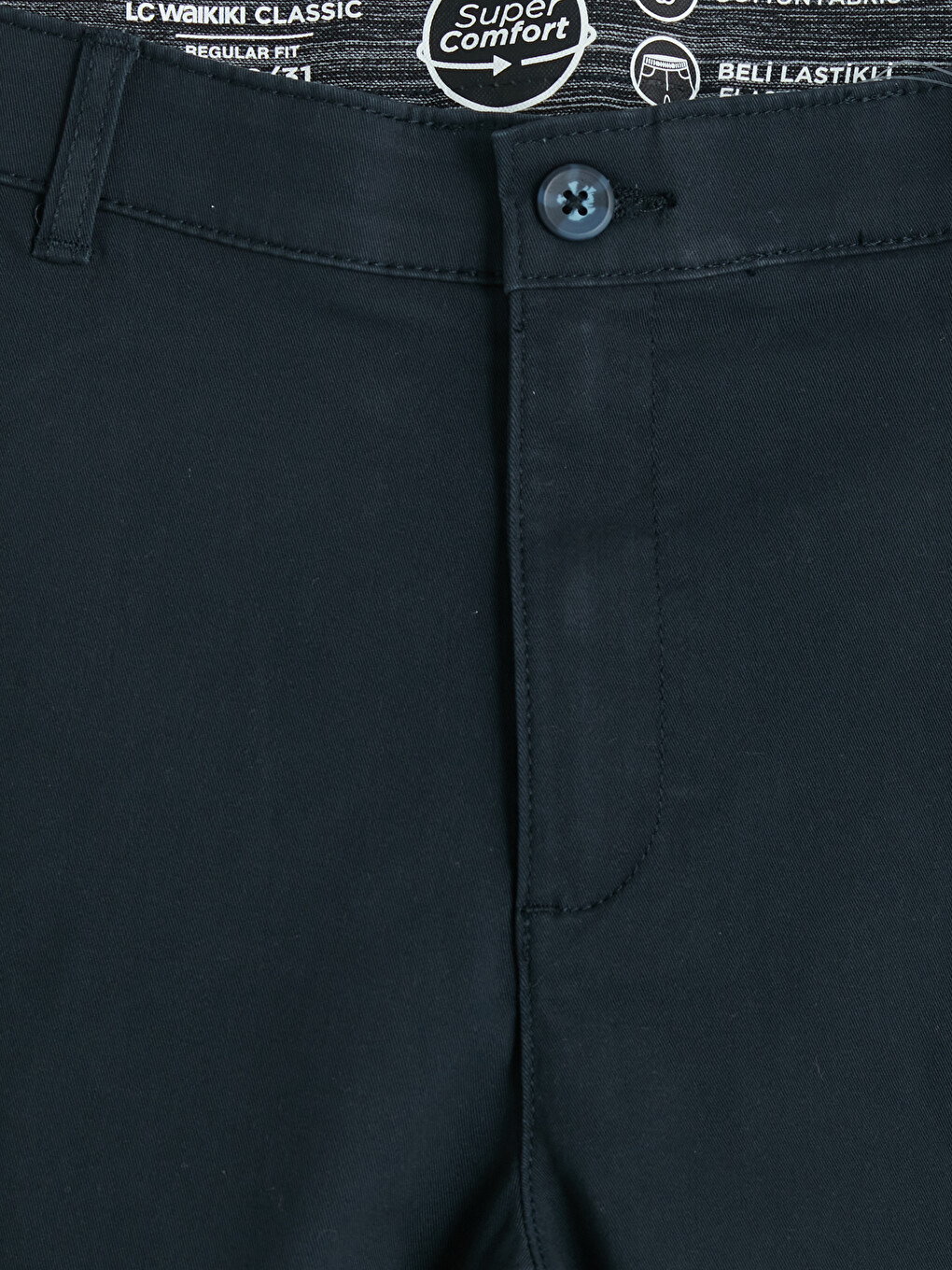 Lacivert Regular Fit Gabardin Erkek Chino Pantolon-6