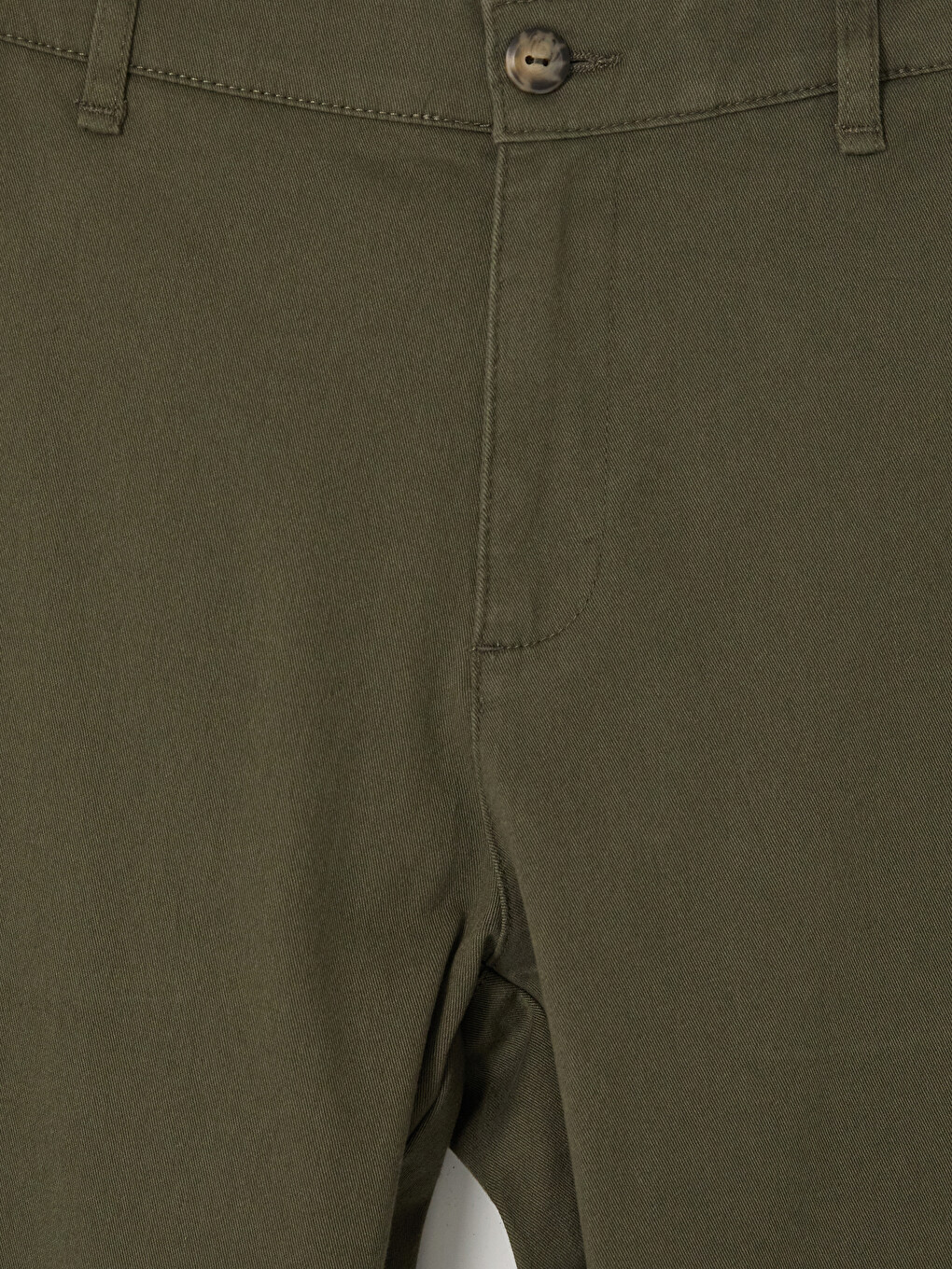 Haki Regular Fit Gabardin Erkek Chino Pantolon-4